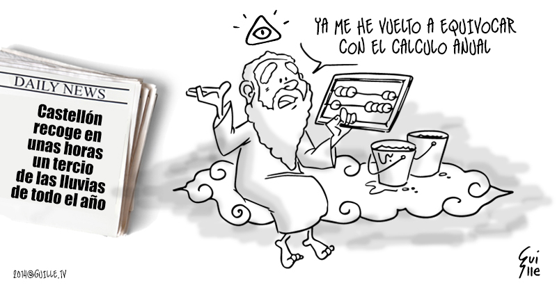 Castellón recoge en unas horas un tercio de las lluvias de todo en año 3 Castellón recoge en unas horas un tercio de las lluvias de todo en año 3